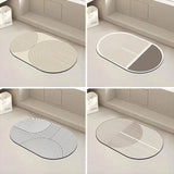 Super absorbent kitchen floor mat with anti-slip design, perfect for home and bathroom use.